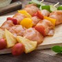 Brochette de dinde marinée et garnie | 1Kg