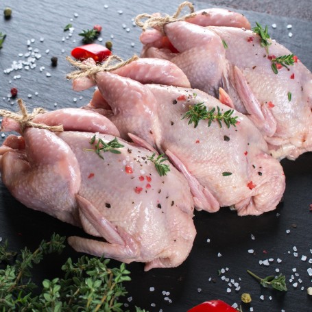 Caille farcie à base de volaille